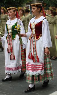 Lithuanian traditional clothing.