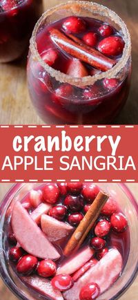 Cranberry Apple Sangria | What Molly Made