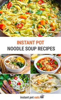 Need a hug in a bowl? What could be better than a steaming bowl of tender noodles, meat, or vegetables floating in hot soup? From the classic chicken and egg noodles to tomato pasta noodles and aromatic Asian ramen, these warm Instant Pot noodle soup recipes are sure to comfort and satisfy.