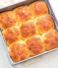 INGREDIENTS 2 cups superfine blanched almond flour 3 tbsp coconut flour 2 tbsp aluminum free baking powder 3 tbsp erythritol granular 2 1/4 cups pre-shredded mozzarella cheese part skim low moisture 3 oz full fat cream cheese 3 large eggs BREAD GLAZE 2 tbsp butter melted sugar free maple syrup to taste