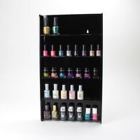 Acrylic Wall Mounted Nail Varnish Display Stand, perfect for use in the home or in a retail setting such as a salon or nail bar