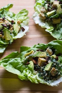 Vegan Caesar Lettuce Wraps