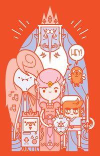 Adventure time as zelda!! I love that show and that game! Komboh #design #amazing http://komboh.com/?p=2480