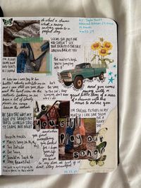 taylor swift debut album journal page