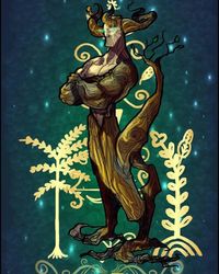 Grand Bois- Haitian myth: an elemental, nature loa of trees, herbs, honey, and spiced rum. He represents rich earth and dark woods.