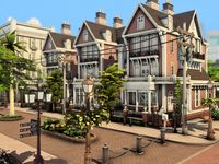 The Sims Resource - Brownstone Townhouses