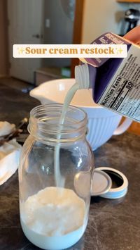 I am a big lover of sour cream, so when I found out just how easy it was to make I was blown away! Here’s how simple it is👇🏼 -Add 2 cups of heavy whipping cream to a quart size jar -Add 2 tbsp of lemon juice or vinegar -Place on the lid and SHAKE, SHAKE, SHAKE! -Shake vigorously for 2 minutes or until you feel the cream thicken -Remove the lid, cover with a breathable cloth, and let sit for 8-10 hours to ferment -Refrigerate and ENJOY! Making your household staples can be super simple and ...