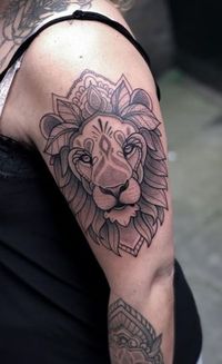 <<Check out more Lion tattoos #tattoomenow #tattooideas #tattoodesigns #tattoos #lion #leo