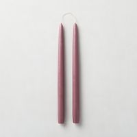 Mauve Taper Candle Set of 2 | CB2