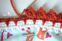 Fox and Reindeer Crochet Edging - Repeat Crafter Me