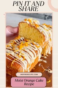 Bake this heavenly whole orange cake for a zesty and moist treat! 🍰 Made with fresh oranges, eggs, and a drizzle of orange syrup, this recipe is simple yet packed with flavor. Top with white chocolate or glaze for the perfect finishing touch. A delightful dessert for every occasion, ready in just 50 minutes. Say goodbye to bitterness and hello to sweetness! Try it today and impress your family and friends.  #OrangeCake #EasyDessert #MoistCake #BakingIdeas #CakeRecipe