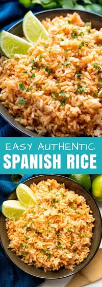 Spanish Rice is an easy and delicious side dish that goes well with any Mexican or Mexican-inspired meal.