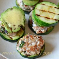 Turkey sliders with zucchini buns. Whoa.