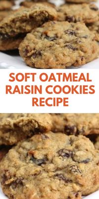 Experience the best oatmeal raisin cookies with this soft and chewy recipe! These cookies are easy to make and loaded with oats and raisins for a deliciously chewy texture. Perfect for breakfast, snacks, or dessert, this oatmeal raisin cookies recipe will quickly become a favorite in your home. Start baking these soft oatmeal raisin cookies today and enjoy their wholesome goodness!