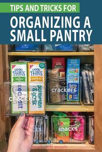 Want an organized pantry? Learn how to declutter and organize your small pantry following the KonMari Method. #konmari #pantry #organize #declutter