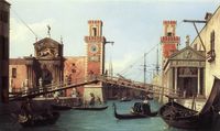 View of the entrance to the Arsenal by Canaletto, 1732 - Canaletto - Wikipedia, the free encyclopedia