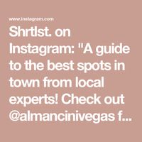 Shrtlst. on Instagram: "A guide to the best spots in town from local experts! Check out @almancinivegas from @neonfeastguide recommendations for the best spots to eat and drink in Las Vegas!

✈️Travel like an A-Lister 
🗺️Recommendations by unbiased local insiders! No one knows a destination like the people who live, work, and play there. 
🧳Follow @theshrtlst for tips, tricks, and travel experiences

#shrtlst #theguestbook #travel #travelguide #traveltips #travelideas #lasvegas #vegas #vegastrip #vegasfood"