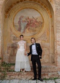 Milly Bobby Brown and Jake Bon Giovi wedding's photo