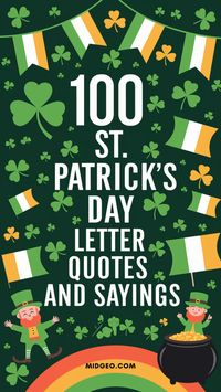 Celebrate the luck of the Irish with these creative and fun St. Patrick’s Day letter board quotes! Whether you're decorating your home, office, or classroom, these sayings are sure to bring a touch of charm and humor to your space. From classic Irish blessings to witty wordplay, there’s something for everyone. You'll find inspirational st patricks day quotes, short st patricks day quotes, st patrick quotes, st patrick quotes catholic, st patrick quotes funny, st patricks day letter board quotes and sayings, st patricks day quotes for instagram