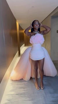 AJA NAOMI KING for the 76th Emmy Primetime Awards  Gown: Giambattista Valli Haute Couture  Jewelry: Buccelati Shoes: Alevi Milano #ajanaomiking #emmys