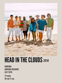 minimal aesthetic polaroid album poster for head in the clouds by 88rising artists