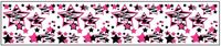 Hot Pink Zebra Stars Wallpaper Border Decals for teen girls room wall decor - Assorted colors #decampstudios