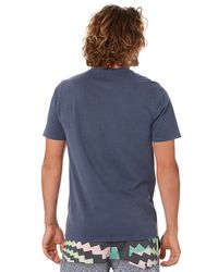 Volcom Wash Solid Mens Ss Tee - Navy | SurfStitch