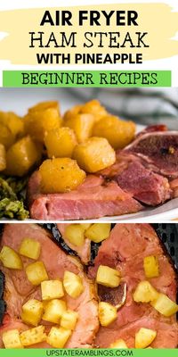 Impress your family with our fuss-free Air Fryer Ham Steak with Pineapple! Quick and delicious, it's a perfect dish for busy weeknights or special occasions.