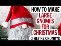 Dollar Tree Santa Pillow / Dollar Tree Pillow Gnome / Dollar Tree Christmas Craft / Large Gnome DIY - YouTube