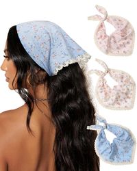 PRICES MAY VARY. 【Vintage Floral Bandanas Makes You Charming】With a retro design and classic floral pattern, these boho head kerchiefs for women make you look fresh and lovely with a variety of outfits, versatile and charming. 【The Lace-up Triangle Head Scarf Fits Most People】The head bandana is a lace-up design that measures approximately 35.43 x 13.39 x 23.62 inches / 90 x 34 x 60 cm, so you can tie bandanas for hair on as often as you like. It fits most head circumferences and meets most hair