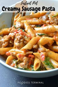 Instant Pot Italian Sausage Pasta