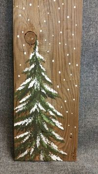 Christmas Winter Reclaimed Wood Pallet Art, Let It Snow, Hand painted Pine tree,Christmas decorations, upcycled shabby chic, Original Acrylic painting on reclaimed pallet boards. This unique piece is 5 1/2 x 19 tall. It is a fun, personal touch to add to your Christmas decor or a great gift for teachers. All of my creations are made of reclaimed boards. They are hand painted and are made after they are ordered. Although I try to duplicate original as closely as possible, there may be sligh...