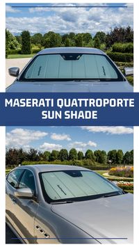 Designed and developed to reduce the heat inside your Quattroporte while parked, the Sun Shade is the ideal solution to preserve the quality of your luxury vehicle. The Quattroporte Sun Shade is made to measure to perfectly fit your interior. The Sun Shade is also foldable, and can be easily stored in it’s branded bag while not in use.

 #maseratis #luxurycar #sportscar #maseratisvu #luxurysvu #granturismo #levante #v8 #ghibli  #mc12 #grancabrio #italiancar #summer #summerdrive #frontendfriday