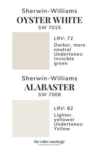 Sherwin-Williams Oyster White is a fabulous white exterior paint color that can be used for classic exteriors. It looks fantastic as an exterior white paint color, or as an interior light greige. Learn more about SW Oyster White in our paint colour review along with our paint color comparison oyster white vs Alabaster!