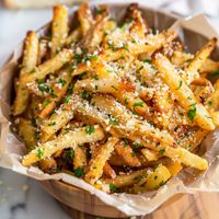 Crispy Air Fryer Garlic Parmesan Fries Recipe