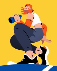 Runners on Behance