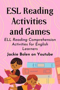 Reading comprehension is one of the most important aspects of ESL, in this Youtube video you will learn some ESL reading games and activities. #eslreading #howtoreadEnglish #howtoteachEnglish #howtolearnEnglish #readingtutorials #readinggames #readingactivities