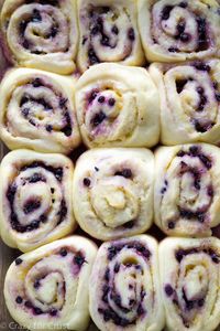 Lemon Blueberry Sweet Rolls!