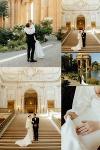 Outdoor Bridals at The Palace of Fine Arts | NorCal Wedding Photography | San Francisco Photographer | These bride and groom pictures in San Francisco were a dream! Discover more San Francisco elopement photography, San Francisco wedding photography, San Francisco wedding photos, and San Francisco elopement locations! Book Rachel as your Northern California wedding photographer at photosbyrachelc.com!