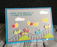 Roller Coaster card using Stampin Up Let the Good Times Roll & Thrill Ride Popup thinlits by Kate Morgan, Independent Demonstrator Australia