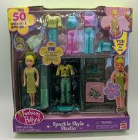 Mattel 2002 Fashion Polly Pocket Sparkle Style Studio NEW Green Blue Pink 74299555824 | eBay