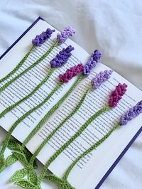 Handmade crochet lavender bookmark CRAFT SHOW BESTSELLER!  This is the sweetest little gift for anyone you know who loves to read or loves flowers. It's perfect for your grandma, your mom, your sibling , your cousin,   your friend, your lover, your coworker, dang maybe even just a gift for you! Trat yourself, you earn it! Cute bookmarks just make the reading experience that much better ... it's a proven fact  Does not smell like lavender