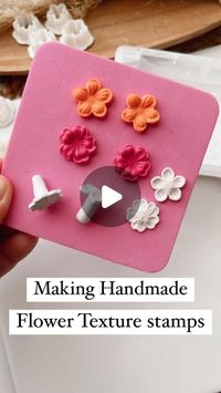 Made Cutters on Instagram: "Making Handmade Flower Texture Stamps✨🌸

#clayart #handmadestamps #polymerclaycreations #diycraft #stampingart"