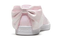 (WMNS) PUMA Basket Bow Patent Casual Shoes White/Pink 368118-03 (SNKR/Skate/Women's/Butterfly)