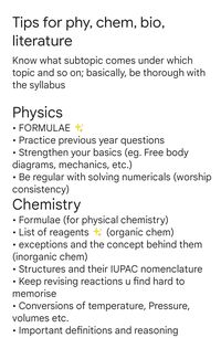 tips for physics chemistry #highschool #college #physics #chemistry #exams #examseason *do not repost*