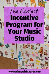 Tired of trying complicated, long incentive programs in your music studio? The easiest incentive program can often be the most successful! Try this simple and fun incentive program to motivate students.