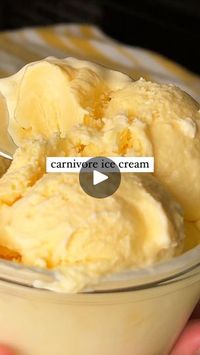 21K views · 34 reactions | 🍦Comment “CREAMY” if you’d like to try this delicious yet healthy Carnivore ICE CREAM! ⬇️🍨

How to make it
-get a large bowl and fill with ice and salt
-put smaller bowl in larger bowl
- pour 1 pint of cream and 5 yolks in the smaller bowl
-mix for 10 minutes with handheld electric mixer
-freeze everything for 1 hour
-take it out and mix for 5 more minutes
-freeze smaller bowl for 2 hours
-enjoy 

For full step by step walk through to get the perfect soft serve home made ice cream, watch my YouTube tutorial. 

Just search “ice cream Steakandbuttergal” on YouTube 

https://youtu.be/eThXPuoVJfk

This recipe does not need an ice cream machine and only requires things that are already in your kitchen. I personally only used raw HWC and yolks and it turned out decad