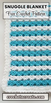 Free crochet pattern - Snuggle Buddy Blanket from crochet 'n' create. Free fast, quick-easy-beginner-friendly! 'Don't forget to save'