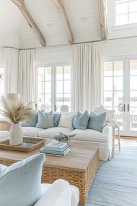 Step inside our Modern Coastal Living guide and transform any room into a breathtaking seaside sanctuary in 2024. Featuring a blend of soothing blues, natural whites, and sandy tones, our design tips invite the tranquility of the beach into your home. Embrace the light, airy feel with natural materials like wood and wicker, and optimize your view with expansive windows. Dive into our collection for a subtle nautical touch that balances modern elegance with the timeless allure of the coast. #ModernCoastal #SeasideSanctuary #InteriorDesignTrends2024