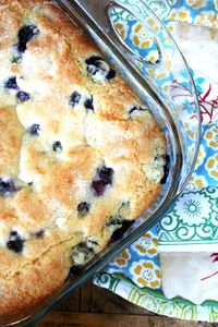 A most delicious way to start the morning. Buttermilk and lots of blueberries make this cake super moist. Lemon adds a lovely flavor.